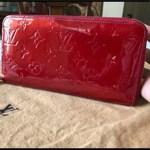 Authentic LV Vernis Zippy ZIP Around Long Wallet